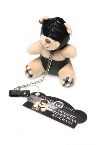 HOODED TEDDY BEAR KEYCHAIN