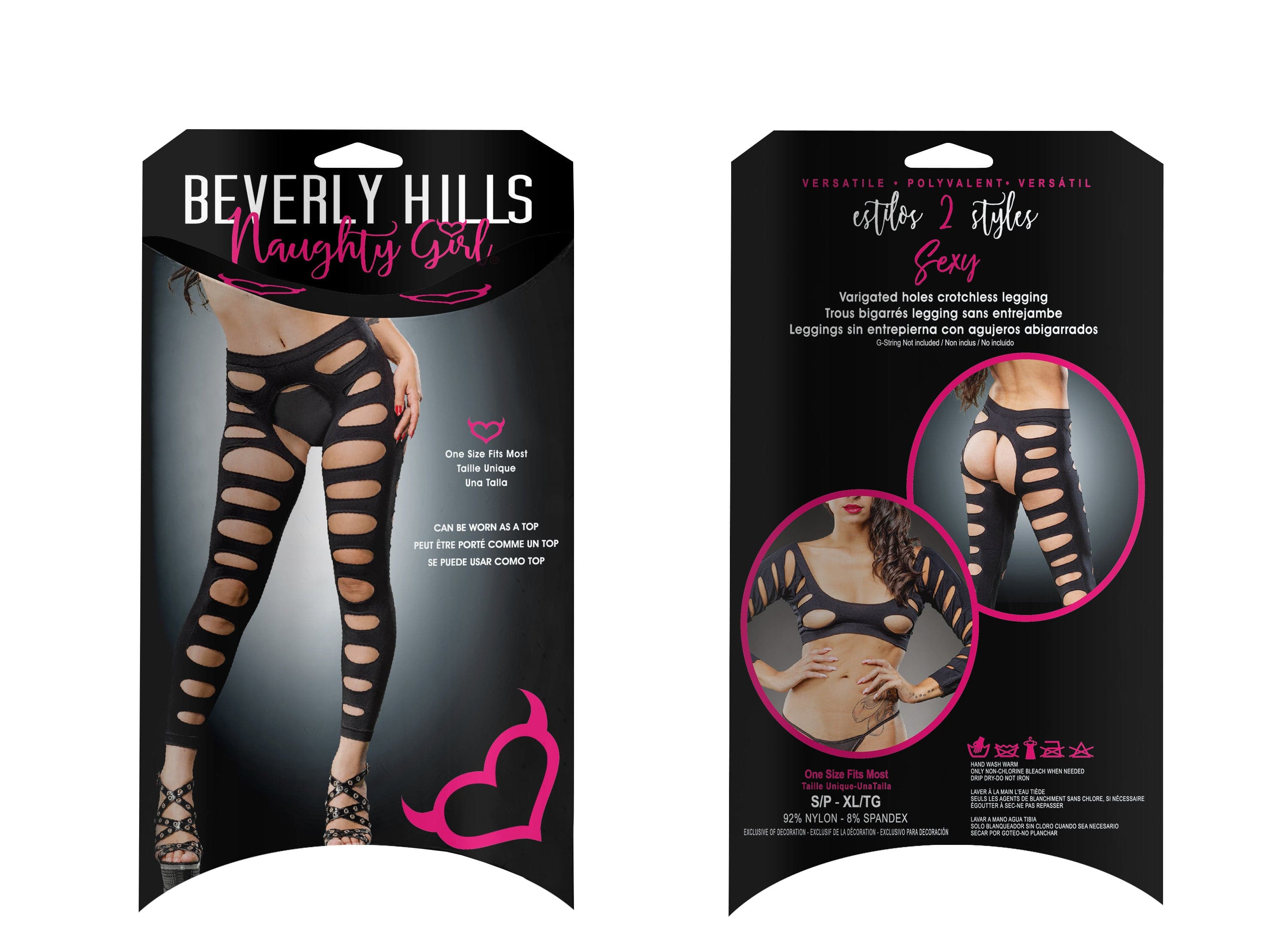 SEXY TIGHTS LEGGINGS - BLACK - O/S