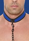 COLLAR W/ LEASH - BLUE