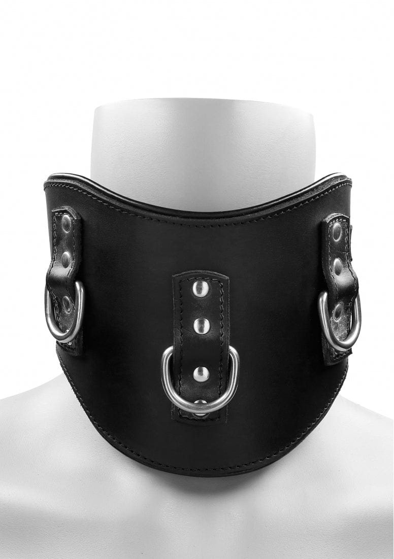 SADDLE LEATHER HEAVY-DUTY PADDED POSTURE COLLAR
