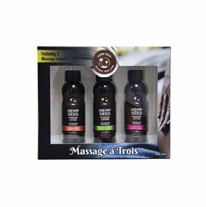 MASSAGE-A-TROIS EDIBLE MASSAGE LOTION GIFT SET