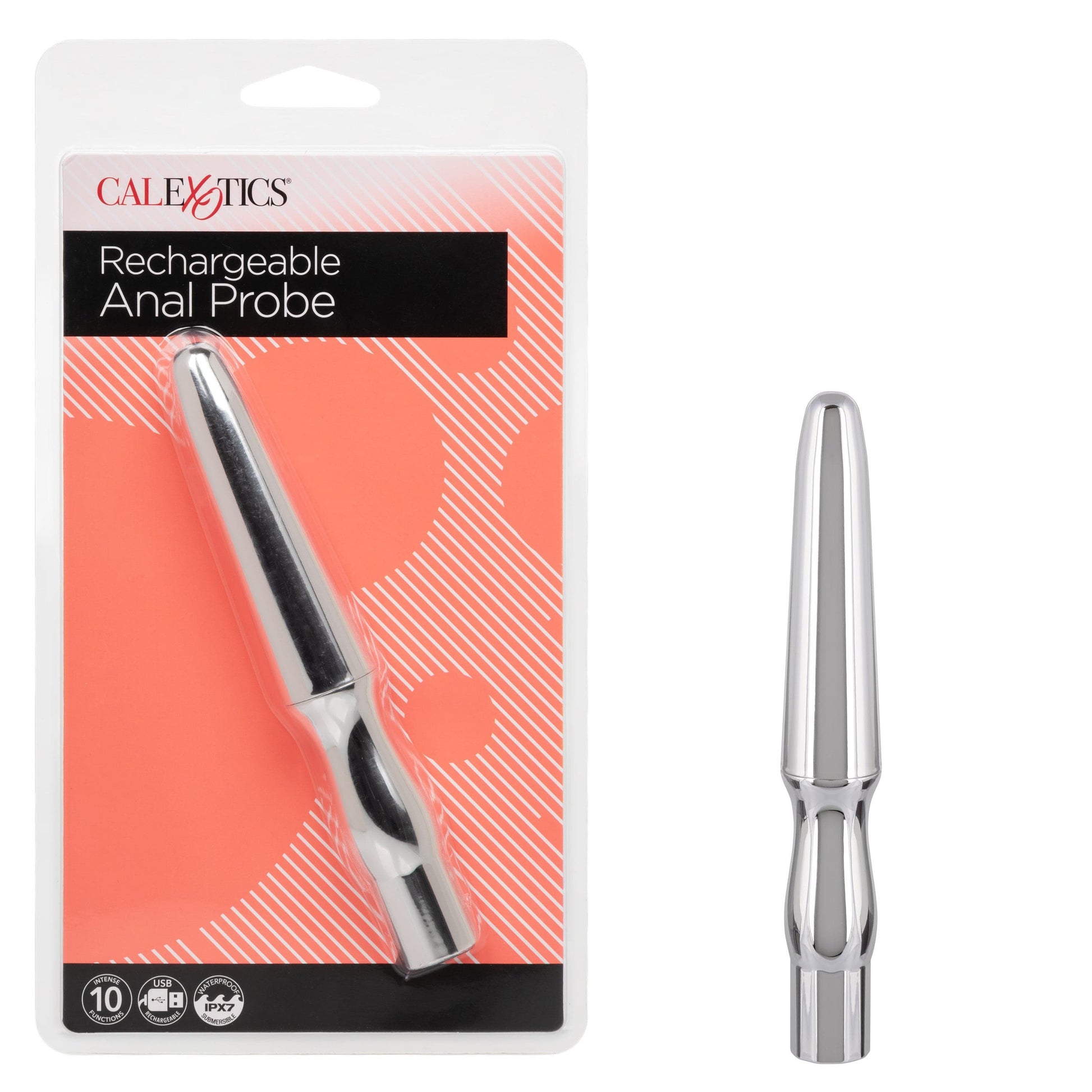 RECHARGEABLE ANAL PROBE - SILVER
